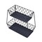 Gourmet Basics by Mikasa Lattice Farm Storage Basket, 2 Tier, Black